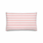 The Perfect Striped Series - Pink Stripes On White Premium Decorative Throw Pillow, Pillow, $ 55.00, A Moment Of Now™